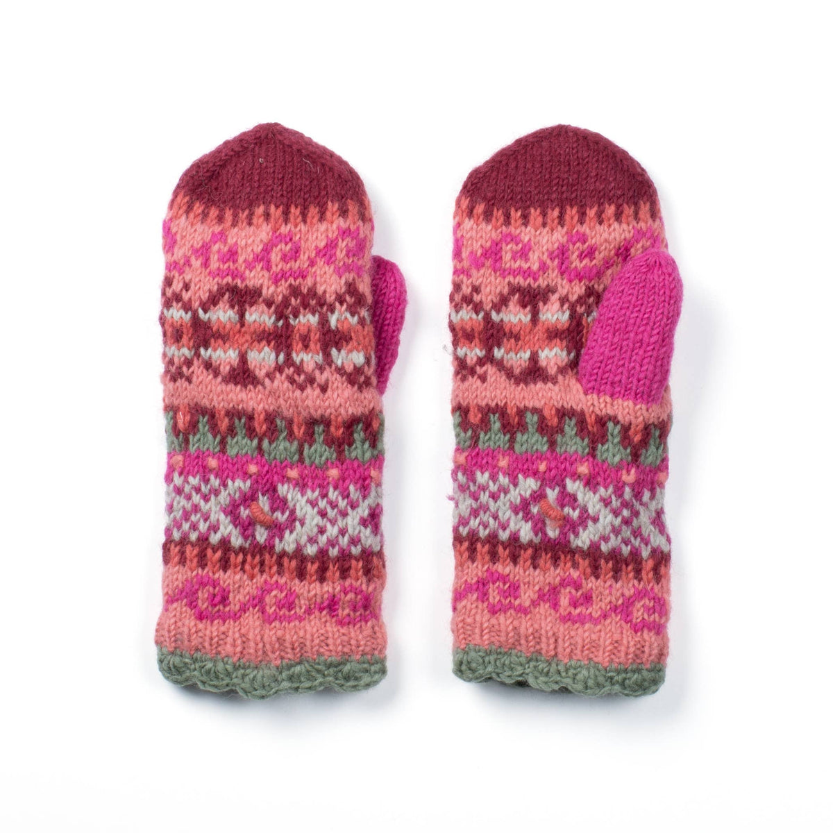 Innsbruck Hand-Knit Wool Mittens