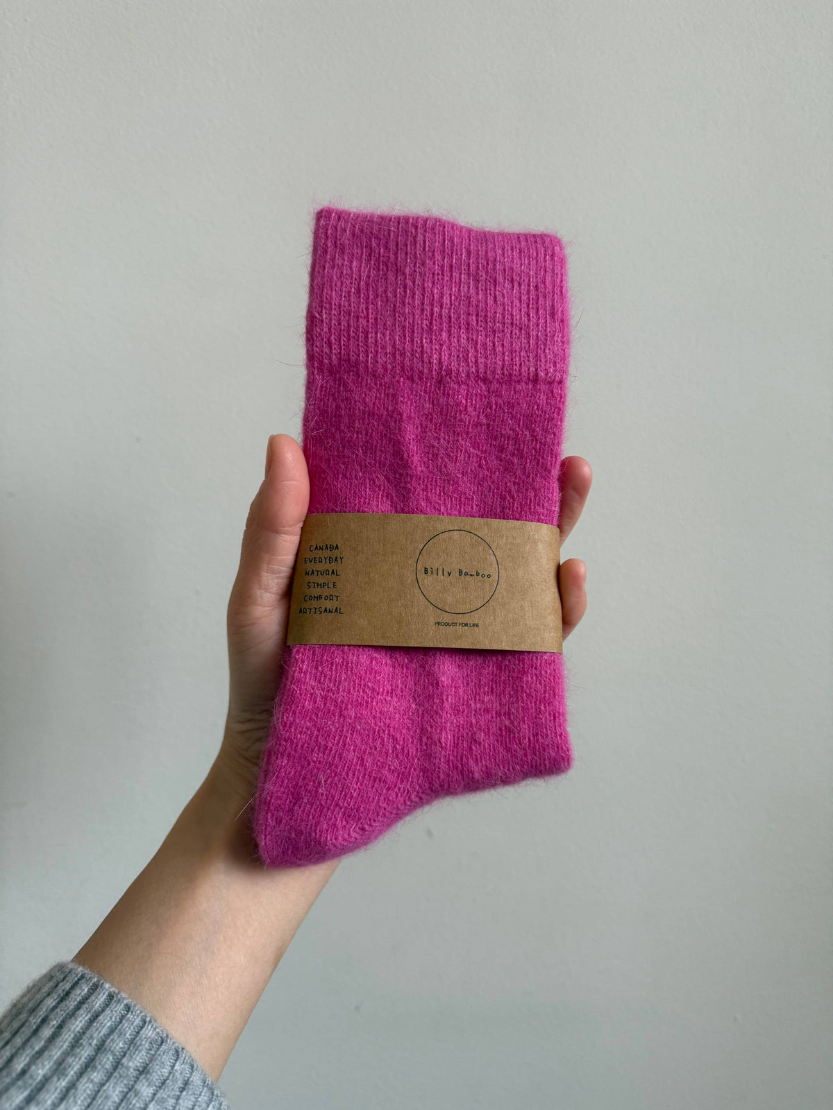 Fluffy Angora Socks