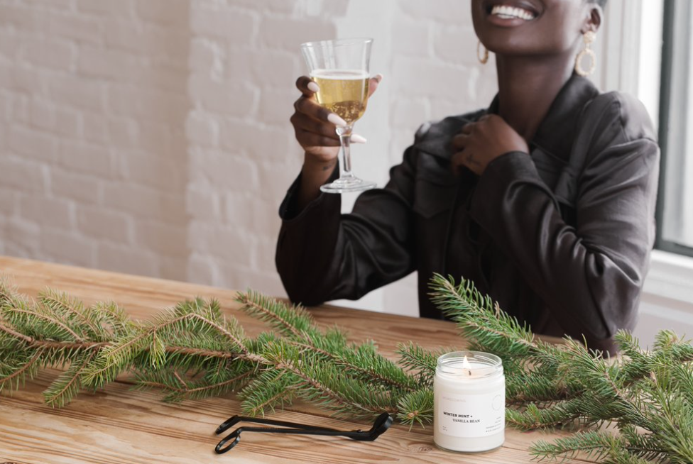 Winter Mint and Vanilla Bean Candle