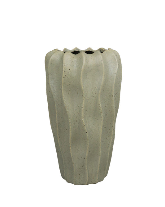 Sage Green Sculptural Ceramic Vase