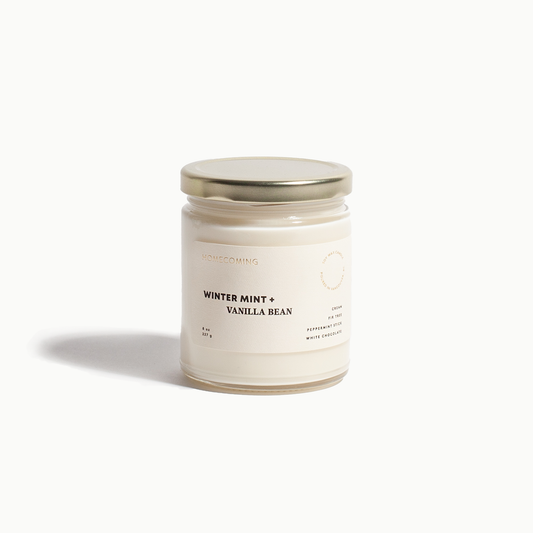 Winter Mint and Vanilla Bean Candle