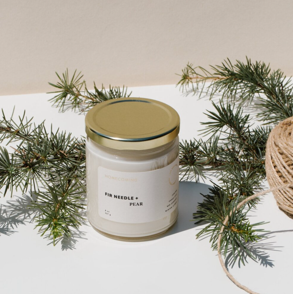 Fir Needle and Pear Soy Wax Candle